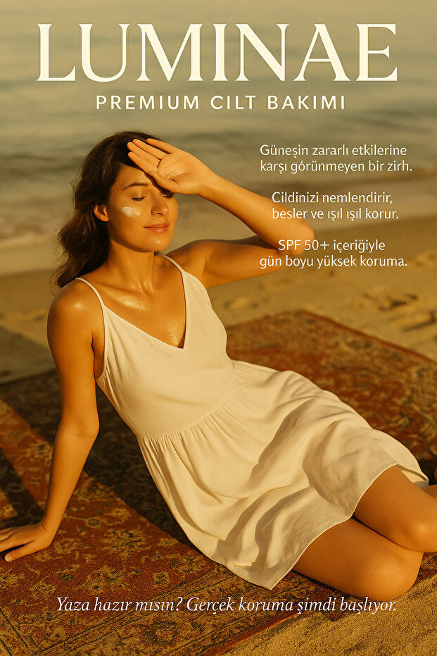 Luminae Güneş Kremi | Yüksek Koruma Spf50 – Cilt Tonu Dengeleyici – Leke Karşıtı Etki
