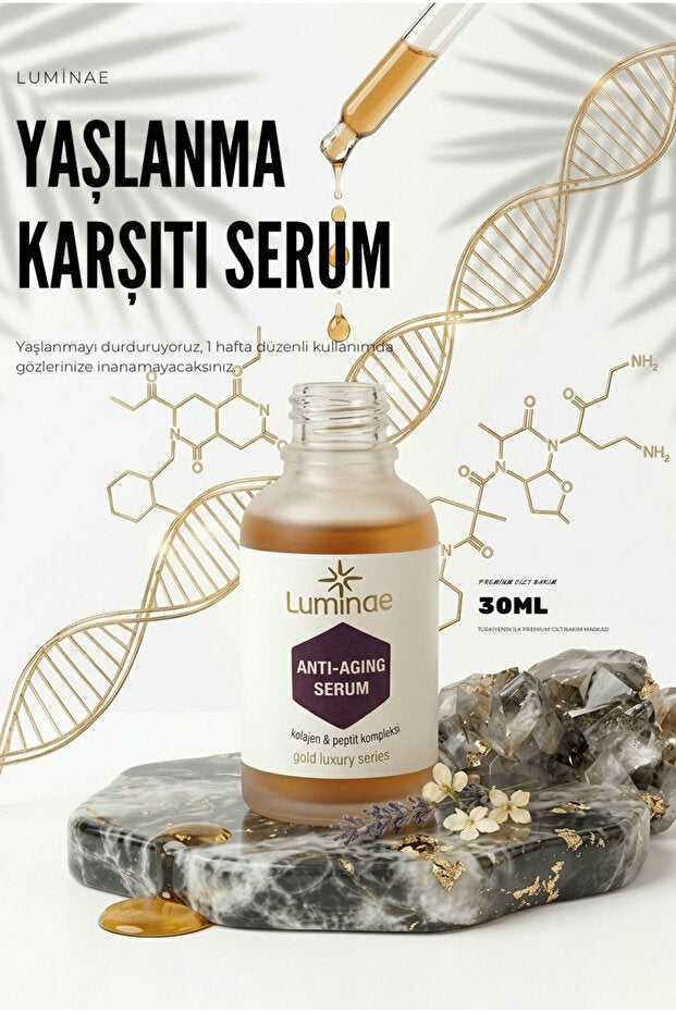 Luminae Peptit & 4D Hyaluronik Asit Kırışıklık Karşıtı Botoks Etkili Anti-Aging Yüz Serumu 30 ml