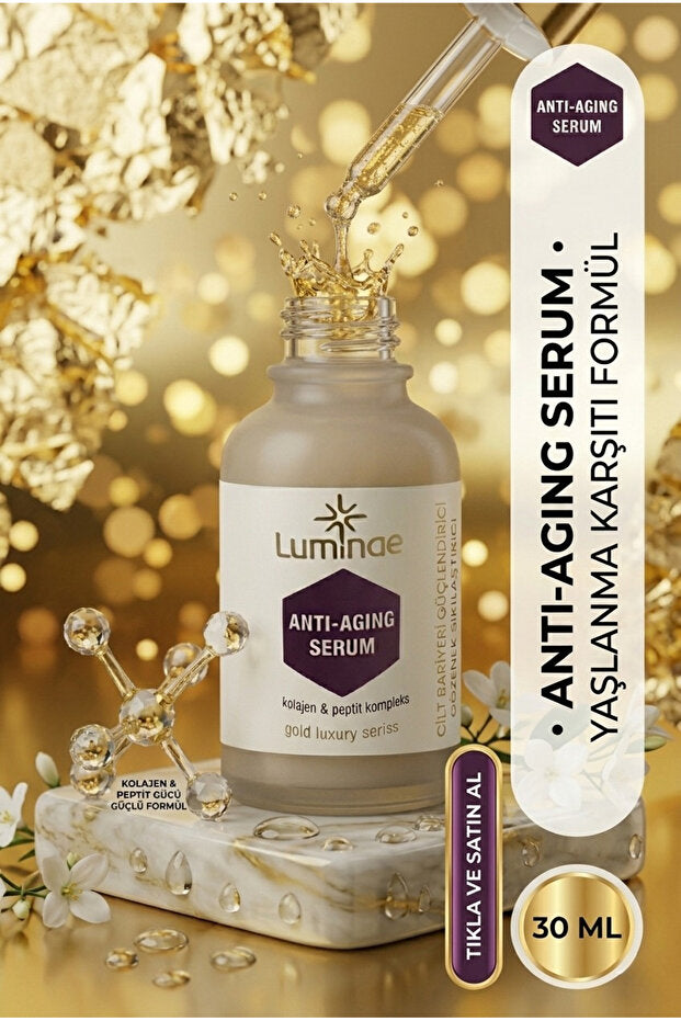 Luminae Peptit & 4D Hyaluronik Asit Kırışıklık Karşıtı Botoks Etkili Anti-Aging Yüz Serumu 30 ml