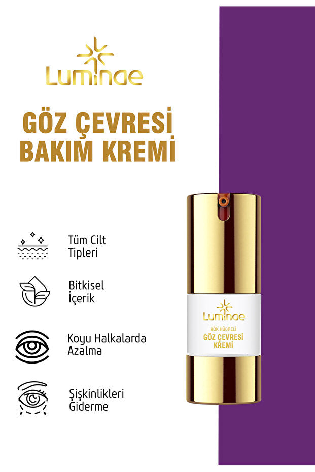 Luminae Göz Çevresi Kremi – İnce Çizgi &amp; Koyu Halka Karşıtı Aydınlatıcı ve Nemlendirici Bakım